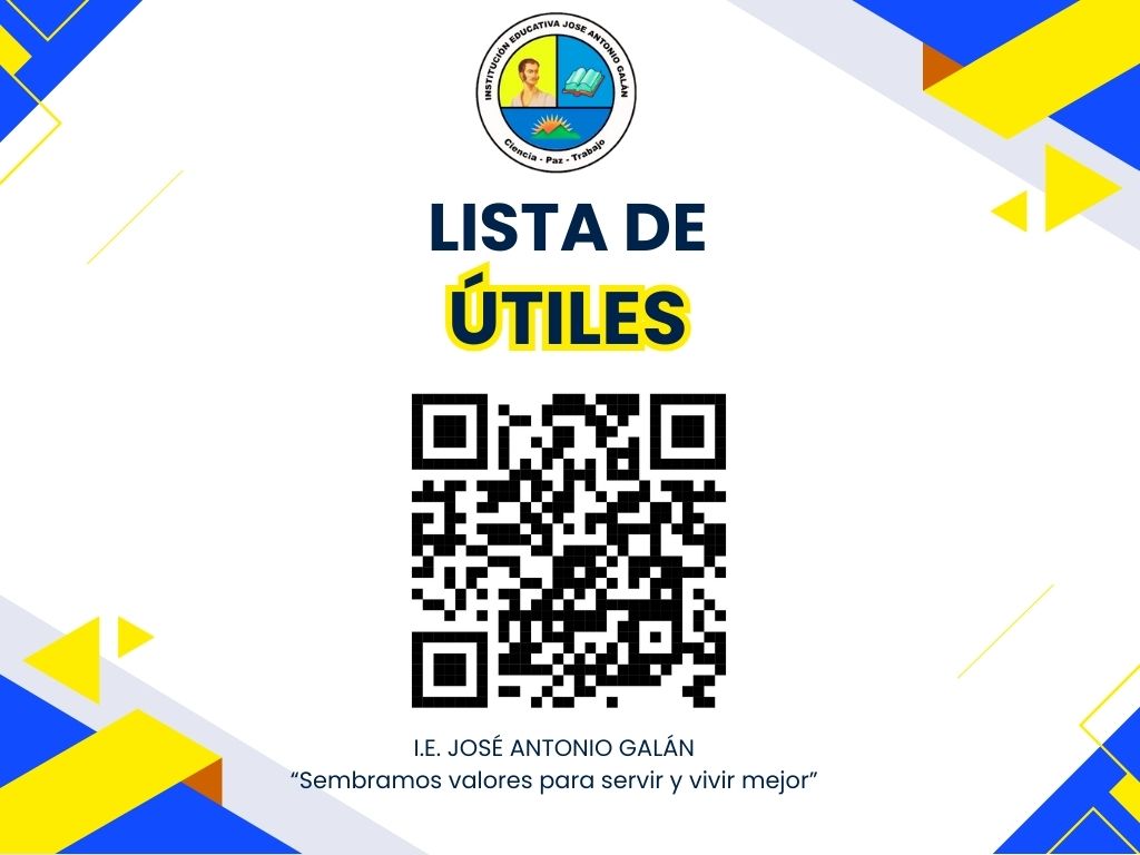 Listado por grado de los útiles escolares sugeridos,